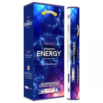 Positive Energy Incense Sticks, Satya Hex Pack - 6 Boxes x 20 Sticks